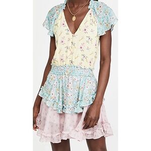 Yumi Kim Willow Garden Milly Dress Small pastel floral ruffle mini spring Easter